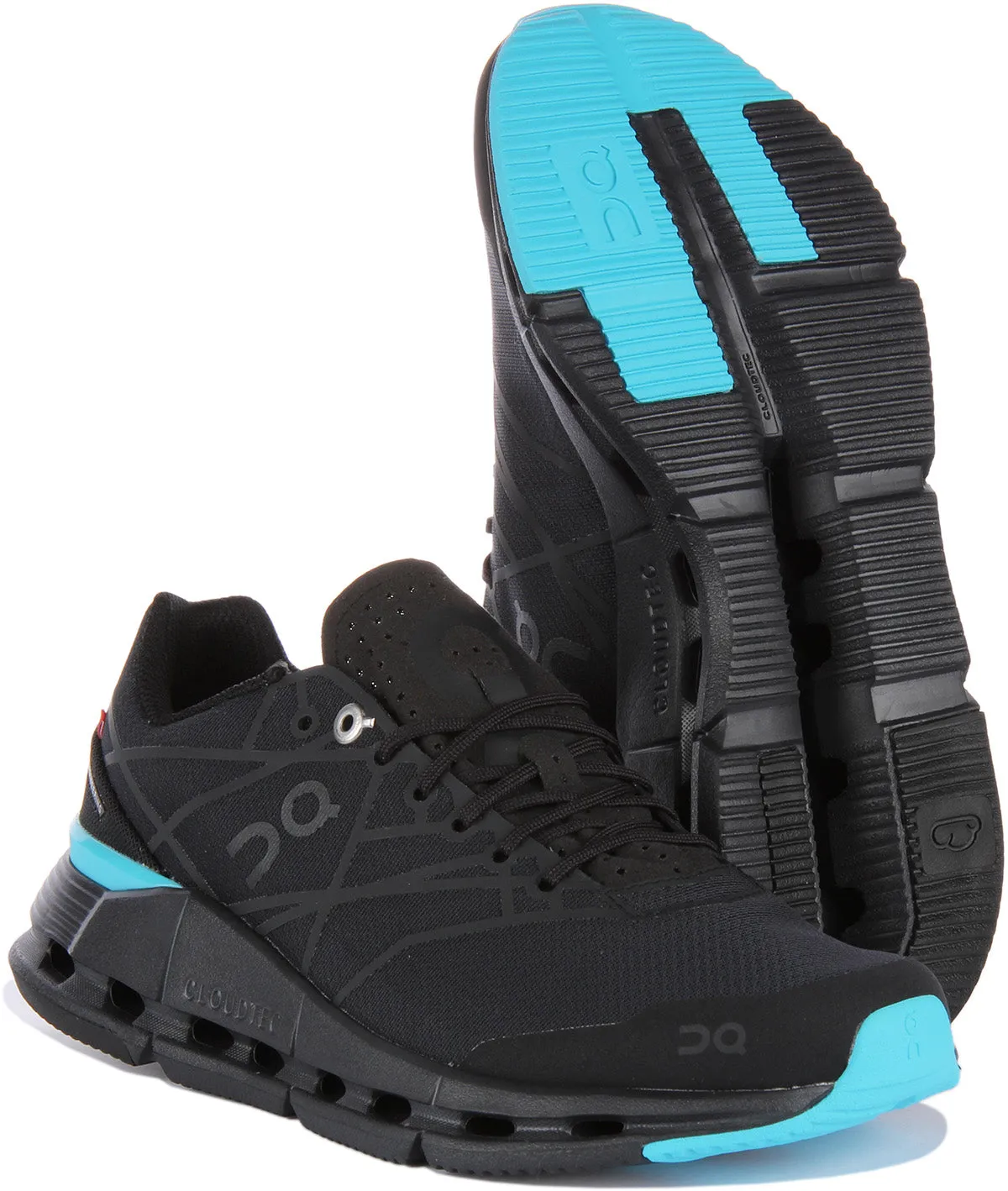 On Running Cloudnova Z5 In Black Blue For Women