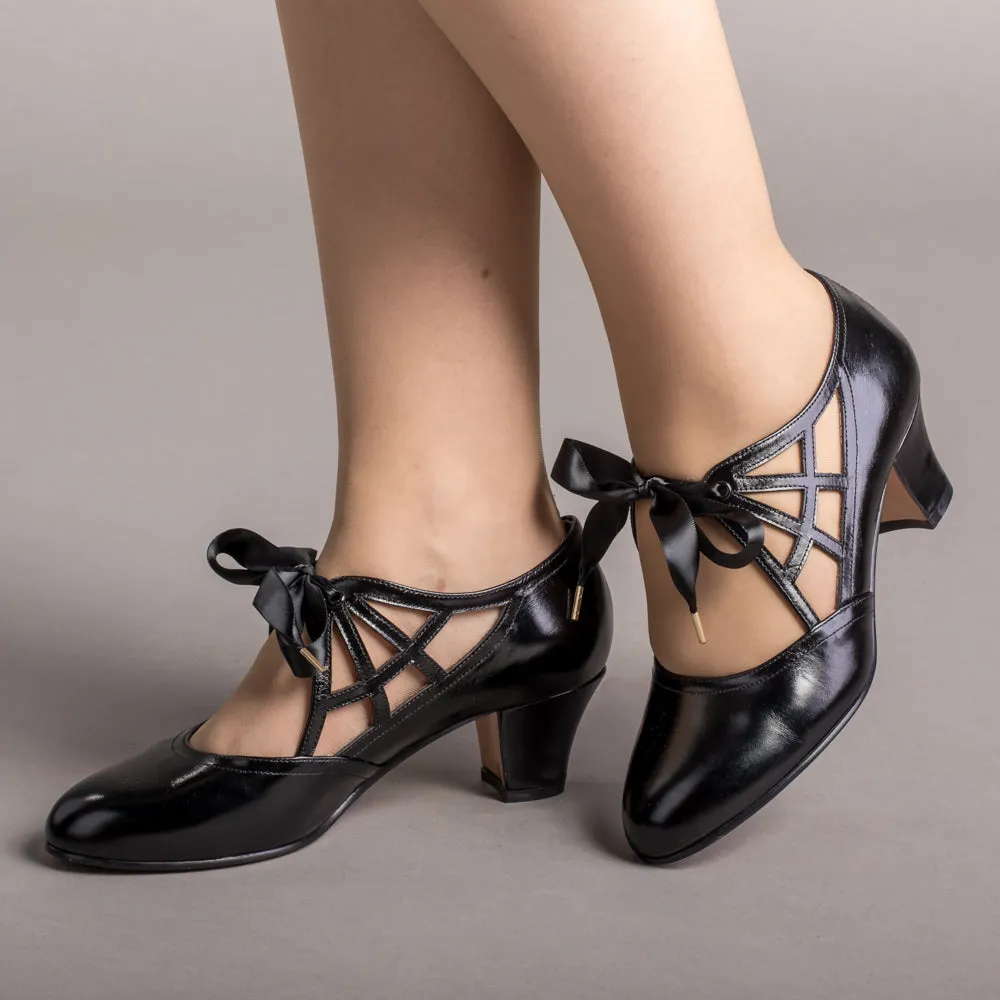 Parker Vintage Spiderweb Pumps (Black)