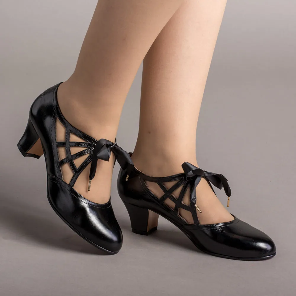 Parker Vintage Spiderweb Pumps (Black)