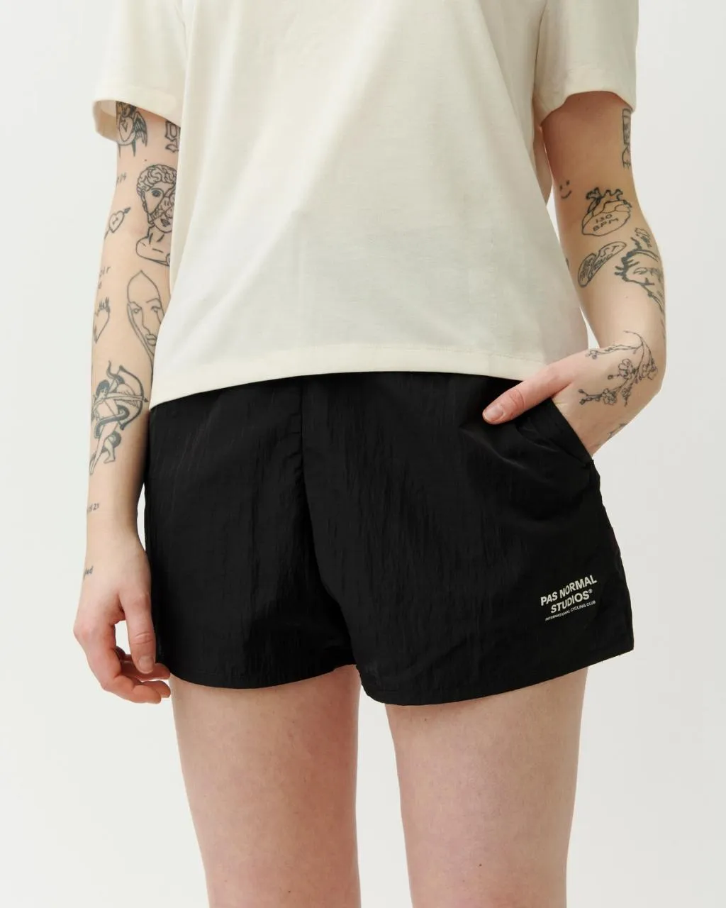 Pas Normal Studios - Women's Off-Race Ripstop Shorts - Black