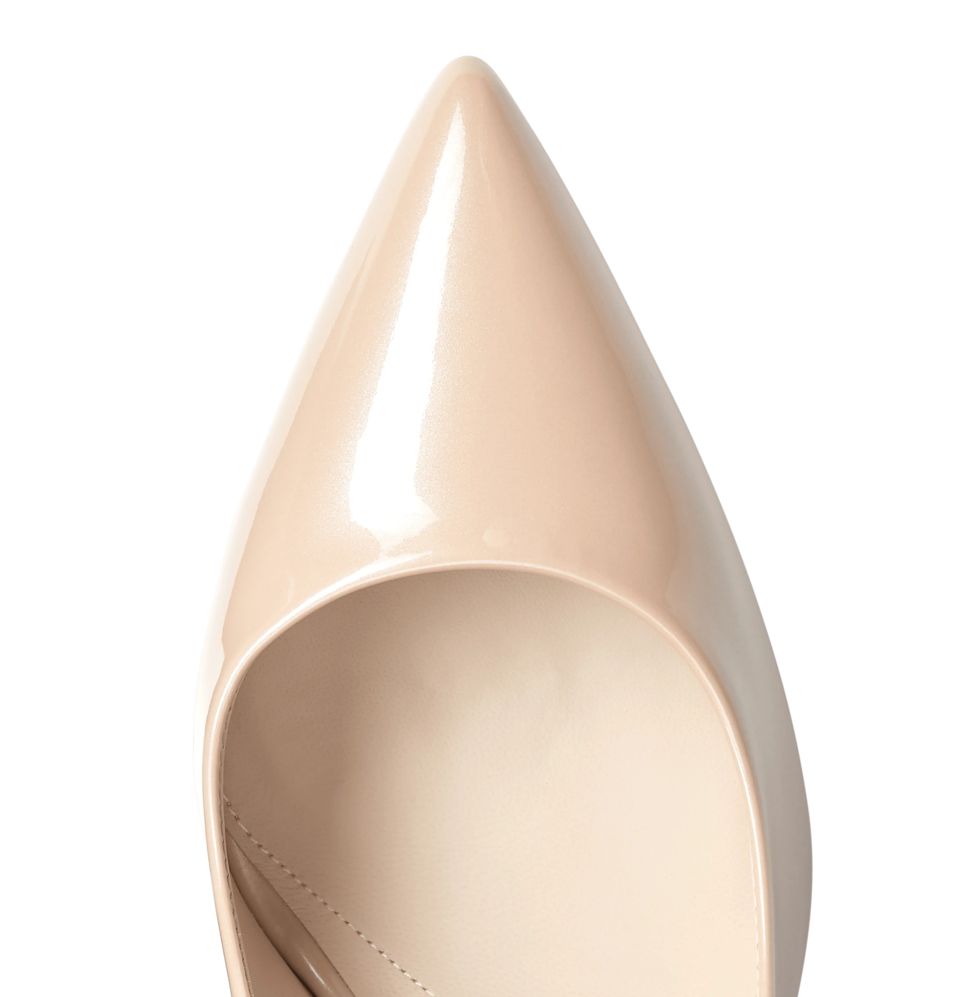 Pink Patent Leather Eden Heels with Rose Gold Leaves