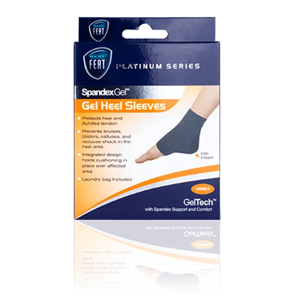 Platinum Series Spandex Gel Heel Sleeve Protects Achillies Tendon
