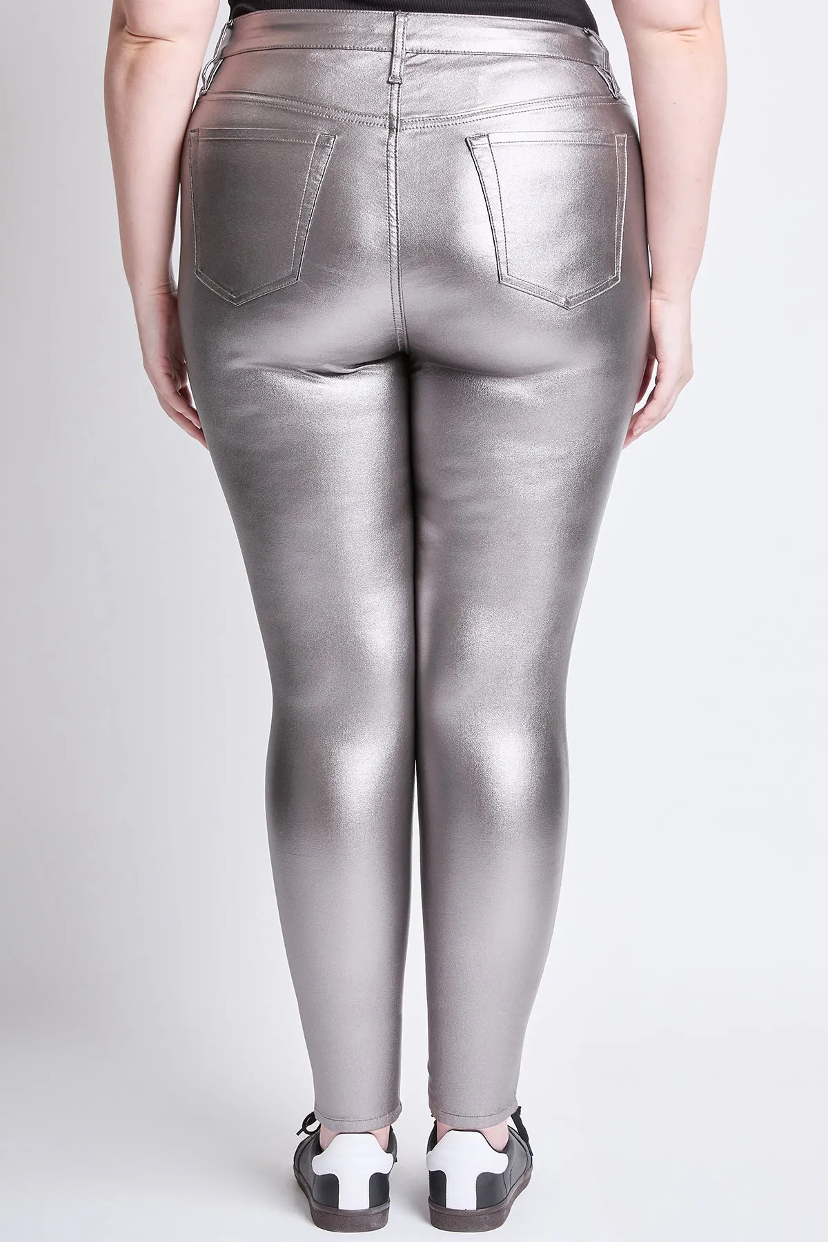 Plus High-Rise Hyperstretch Metallic Skinny, Pack Of 6