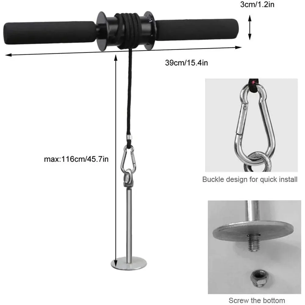 Premium Wrist & Forearm Blaster - Adjustable Arm Strength Trainer for Grip, Muscle Building & Rehabilitation - Durable Steel Pipe Handle & Nylon Strap for Home Gym Workouts