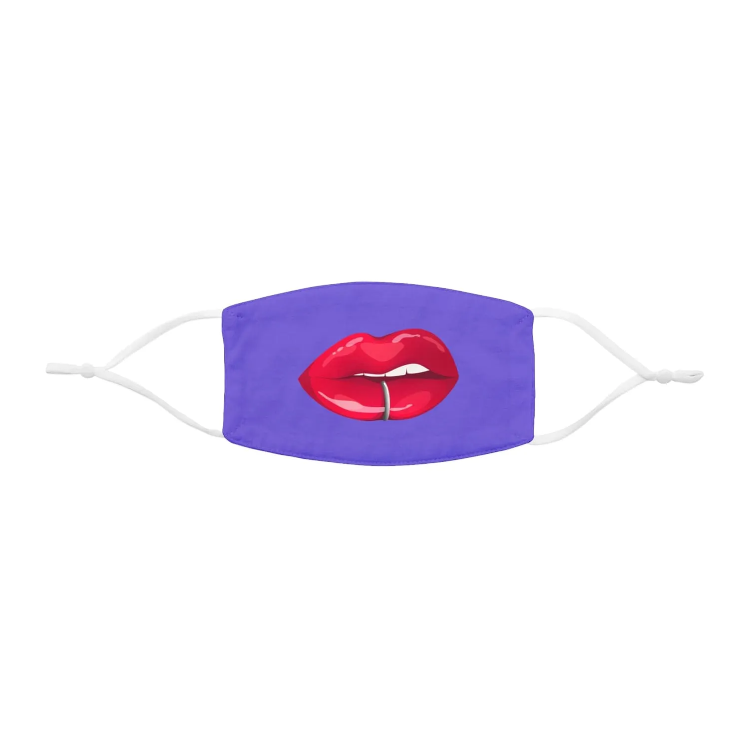 Purple Whuh?? Lips Snug-Fit Fabric Face Mask