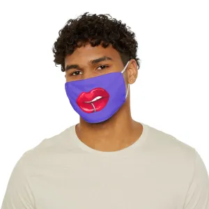 Purple Whuh?? Lips Snug-Fit Fabric Face Mask