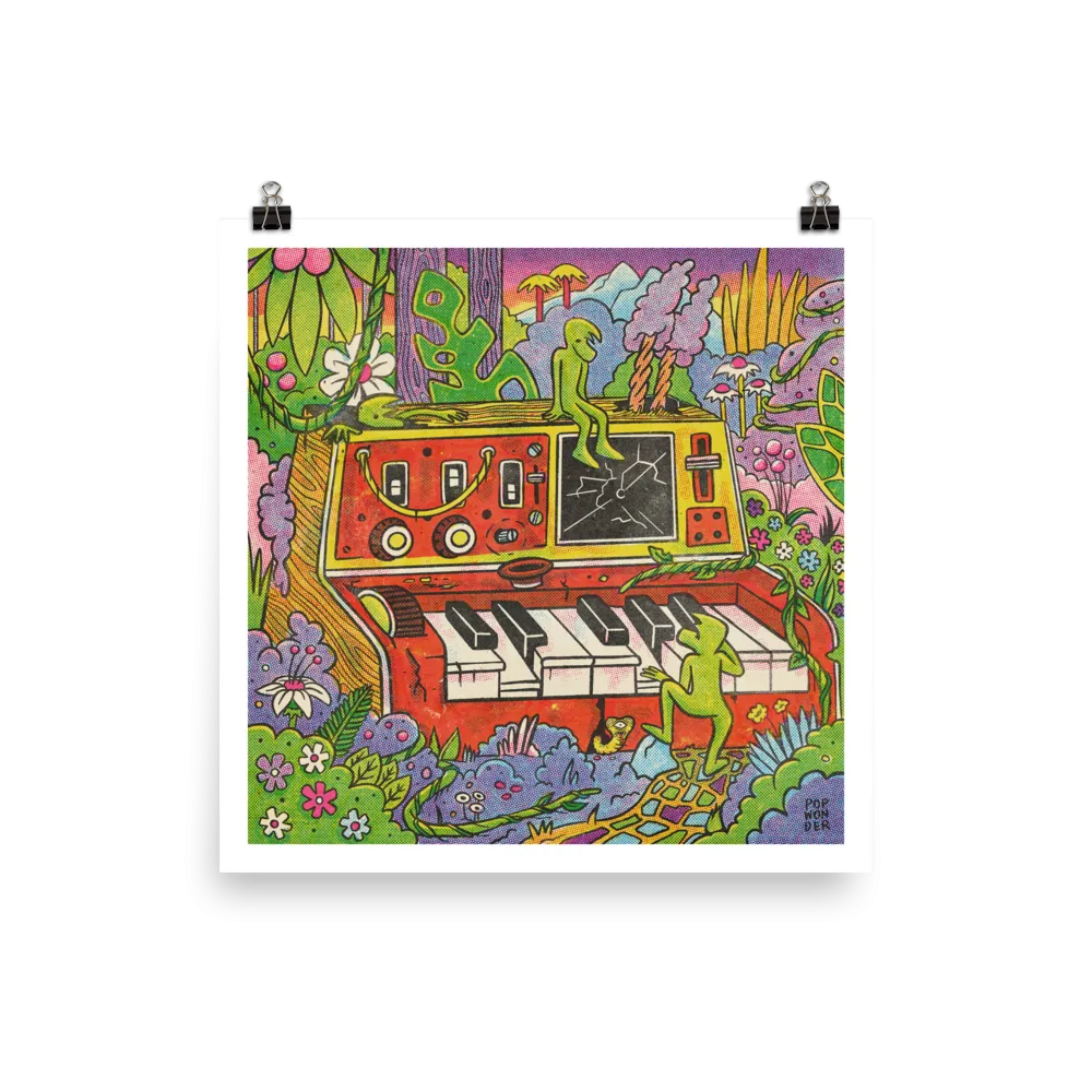 "Synth Wreckage" Pop Wonder Art Print - 12in x 12in