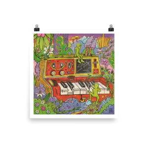 "Synth Wreckage" Pop Wonder Art Print - 12in x 12in