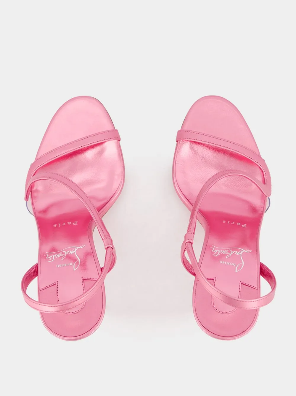 Rosalie Metallic Pink 100mm Sandals
