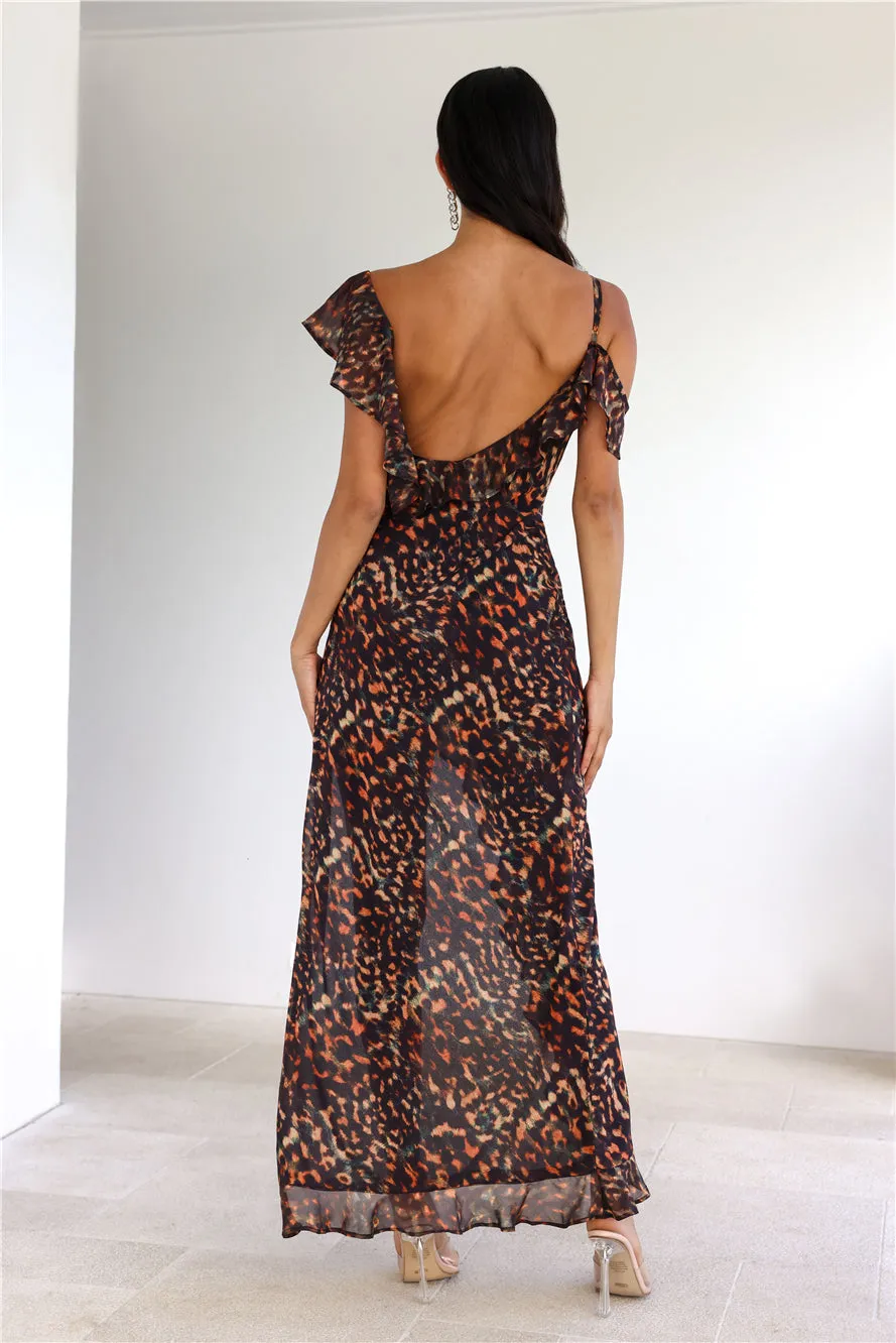 RUNAWAY Vacanza Maxi Dress Orange Oxana