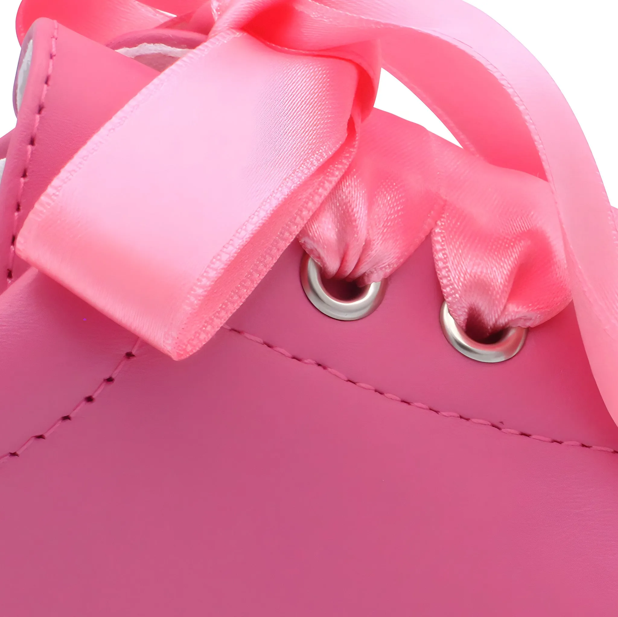 'Santi' Girls Fuchsia Leather Trainers