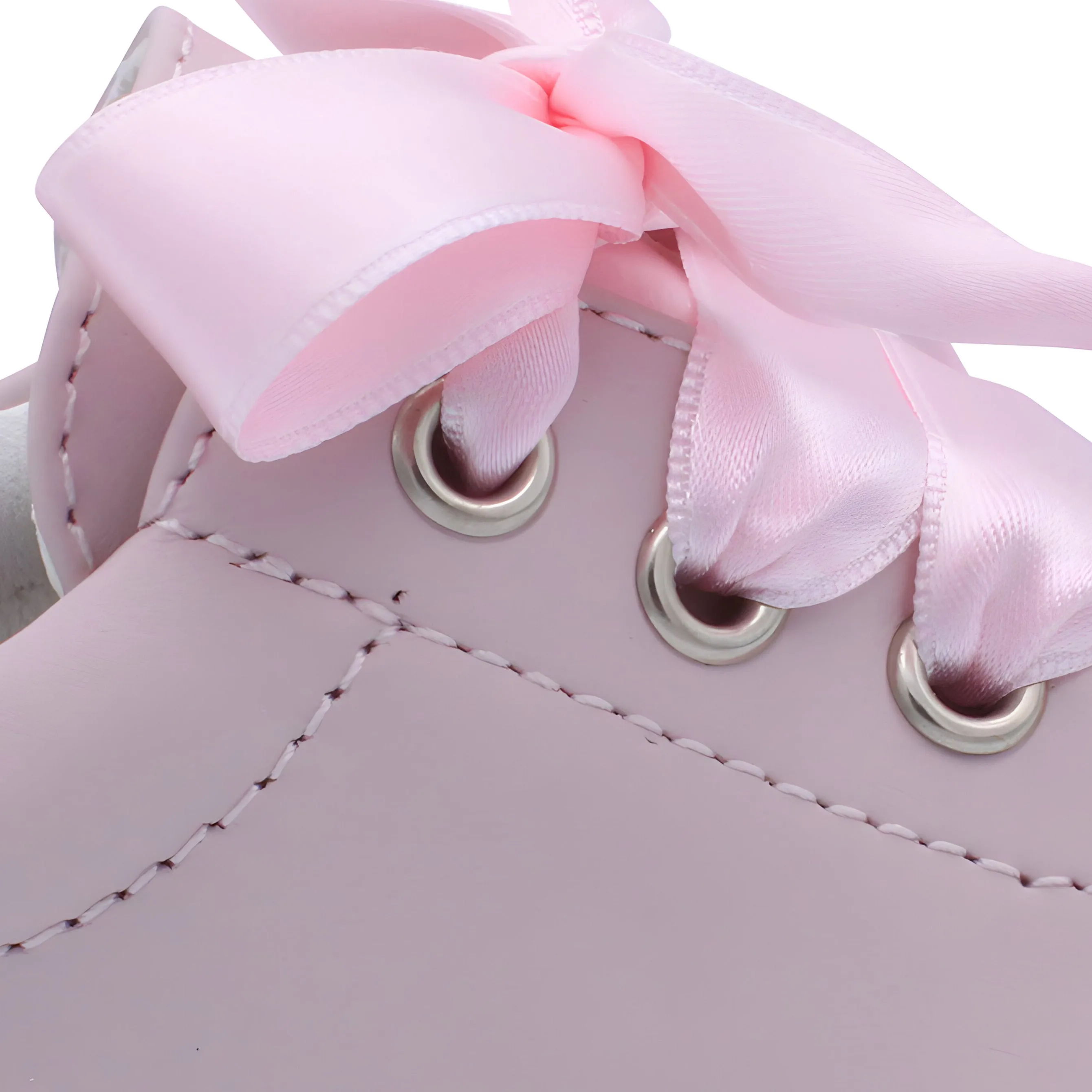 'Santi' Girls Pink Leather Trainers