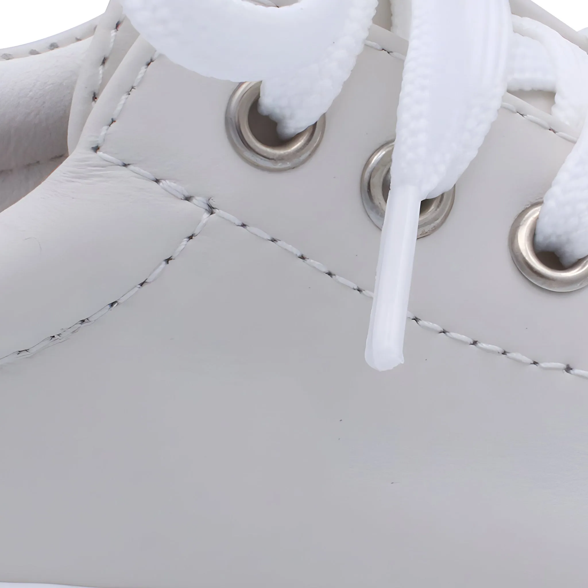 'Santiago' Boys Beige Leather Trainers