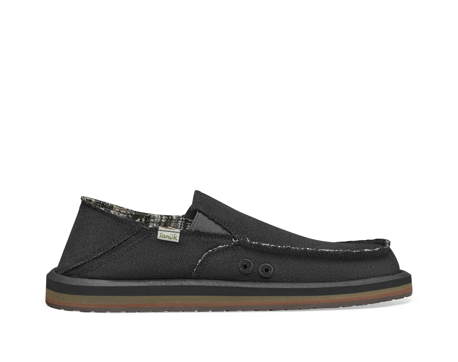 Sanuk Vagabond St Hemp Sandal - Black