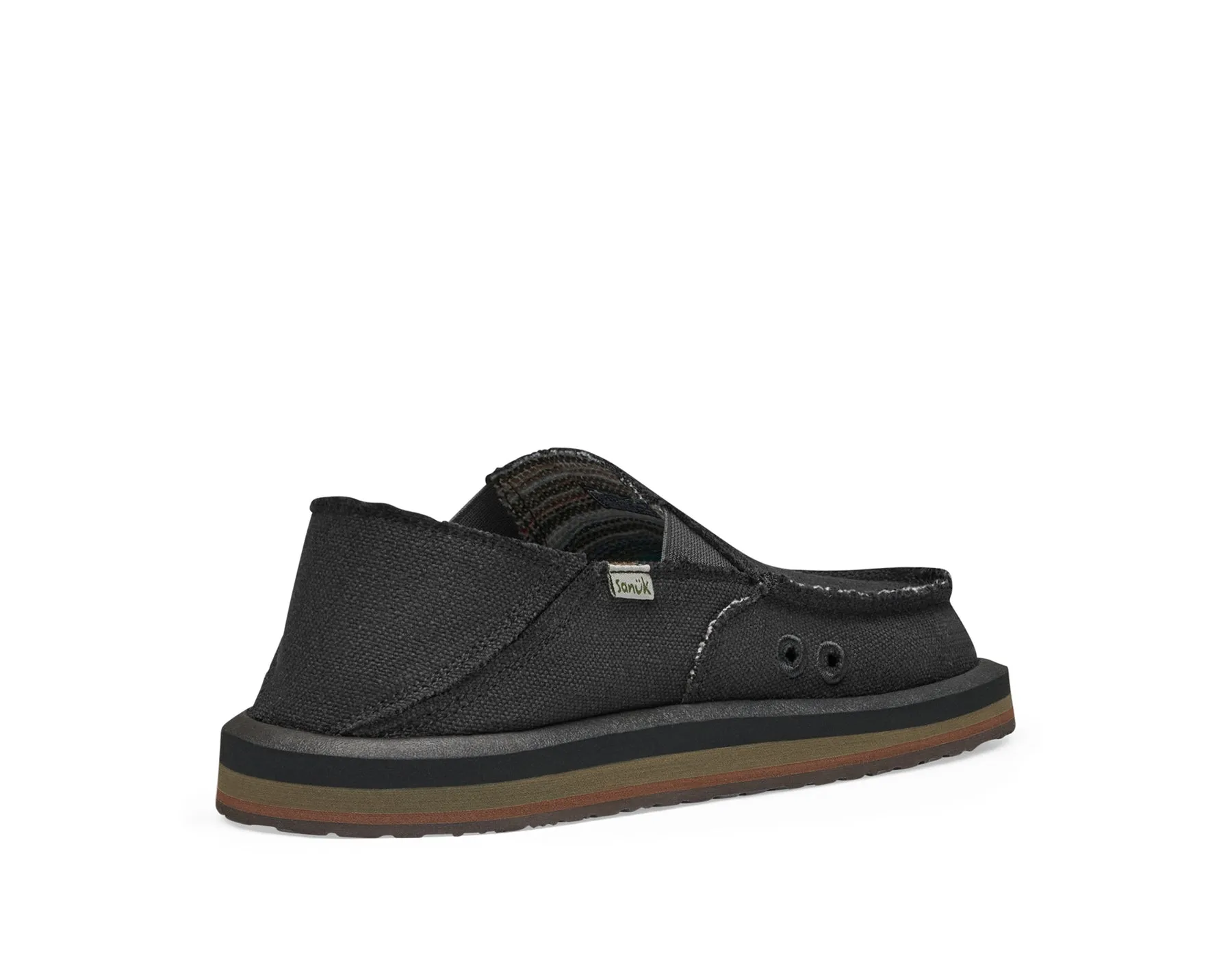 Sanuk Vagabond St Hemp Sandal - Black
