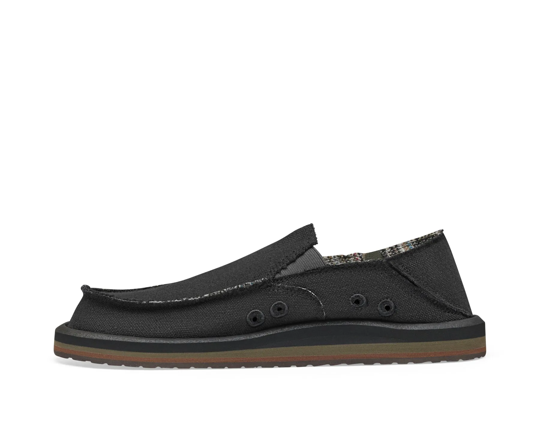 Sanuk Vagabond St Hemp Sandal - Black