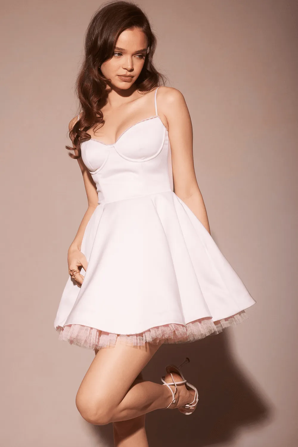 Satin Mini Dress | Sweetheart Neckline | Flirty & Elegant