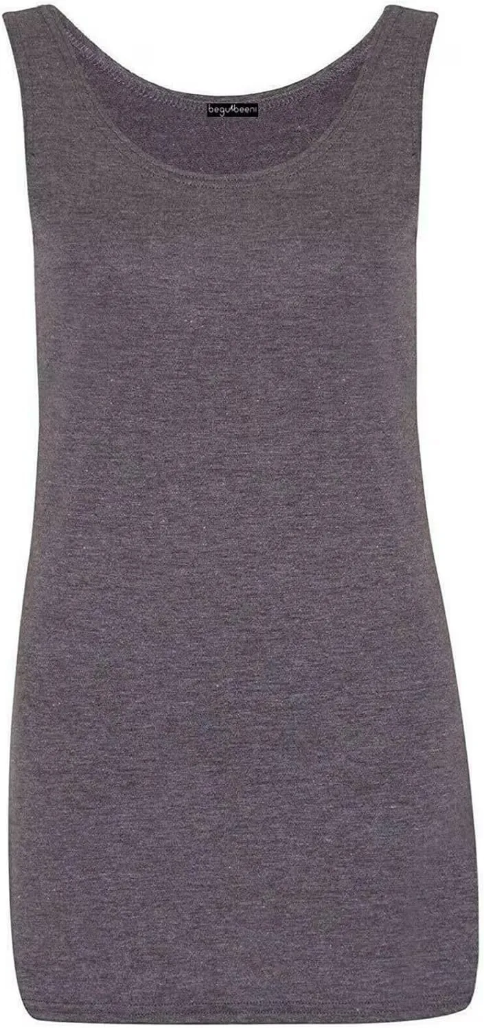 Scoop Neck Sleeveless Vest Top