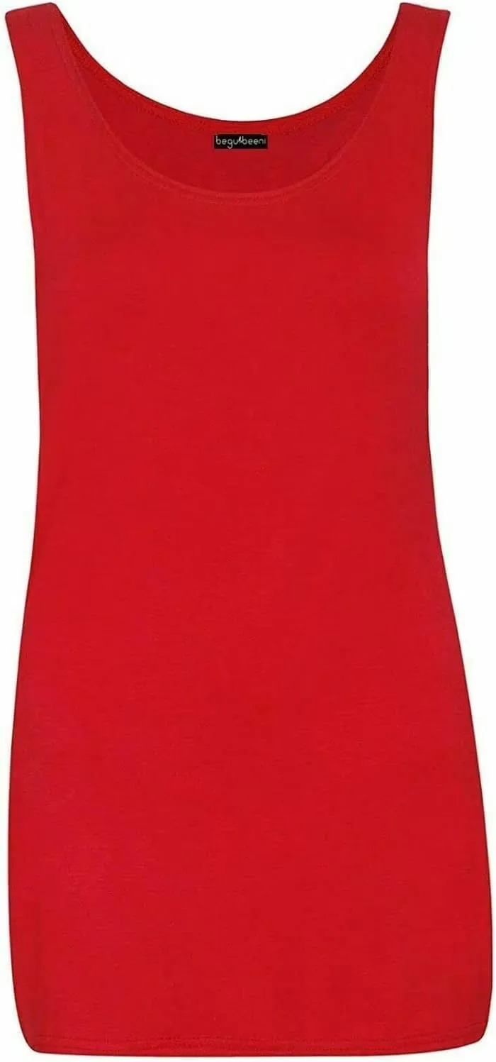 Scoop Neck Sleeveless Vest Top