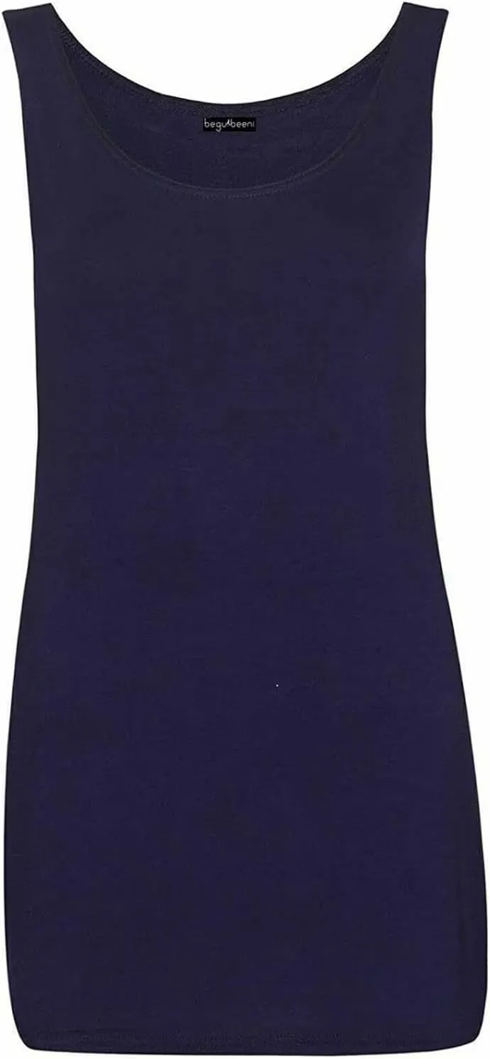 Scoop Neck Sleeveless Vest Top