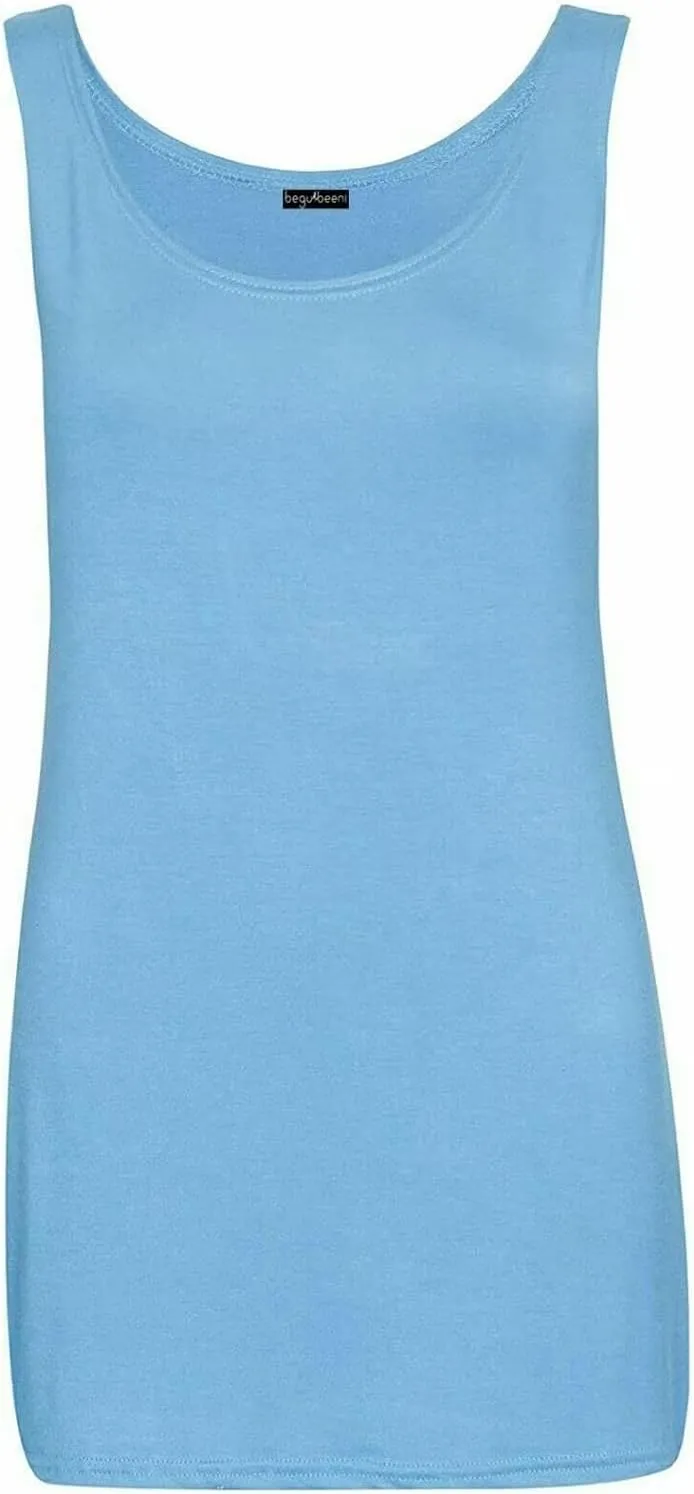 Scoop Neck Sleeveless Vest Top