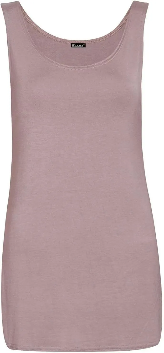 Scoop Neck Sleeveless Vest Top