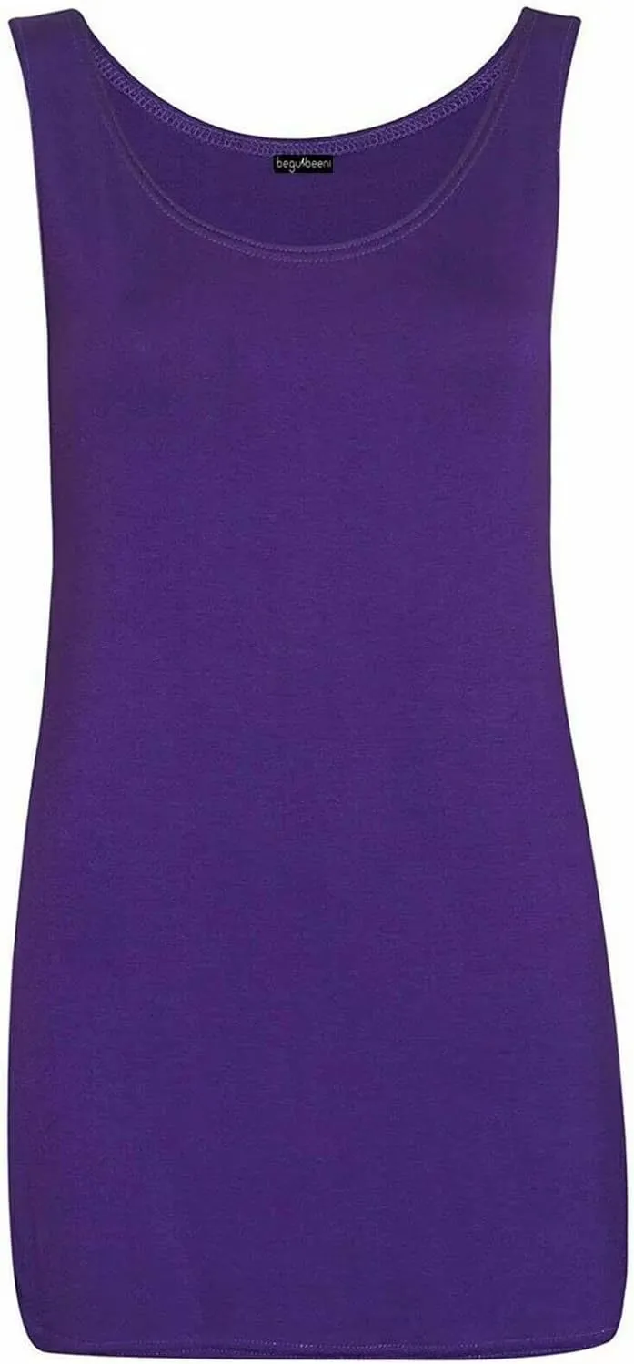 Scoop Neck Sleeveless Vest Top