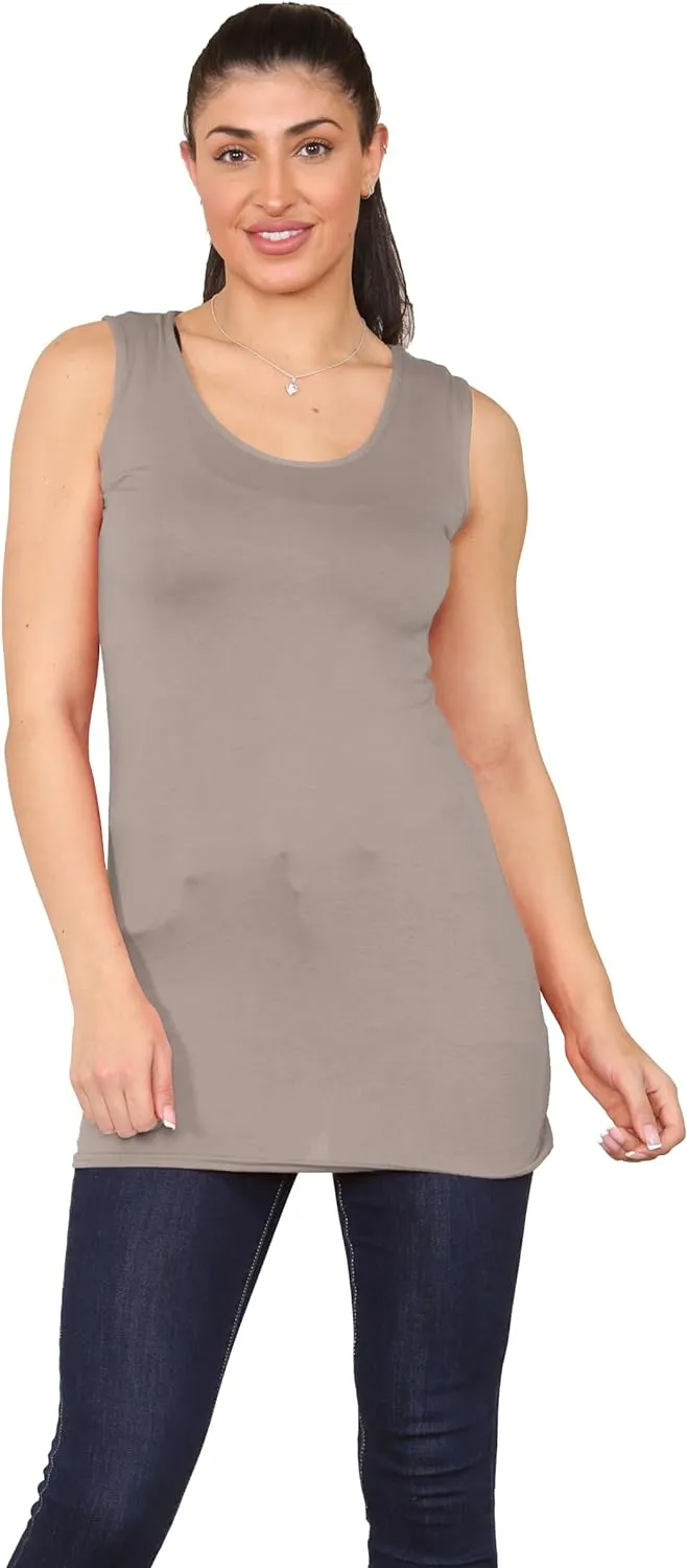 Scoop Neck Sleeveless Vest Top