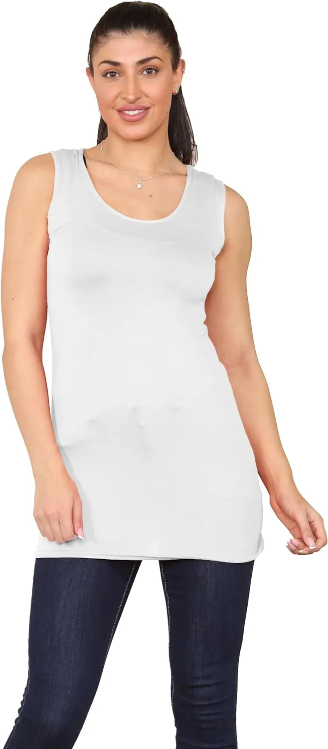 Scoop Neck Sleeveless Vest Top