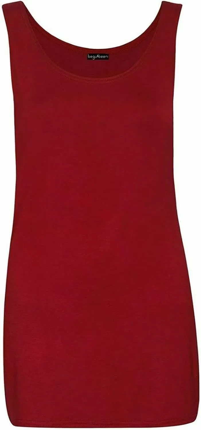 Scoop Neck Sleeveless Vest Top