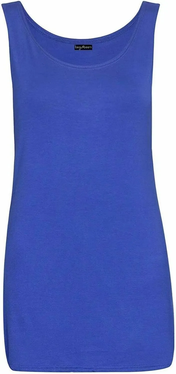 Scoop Neck Sleeveless Vest Top