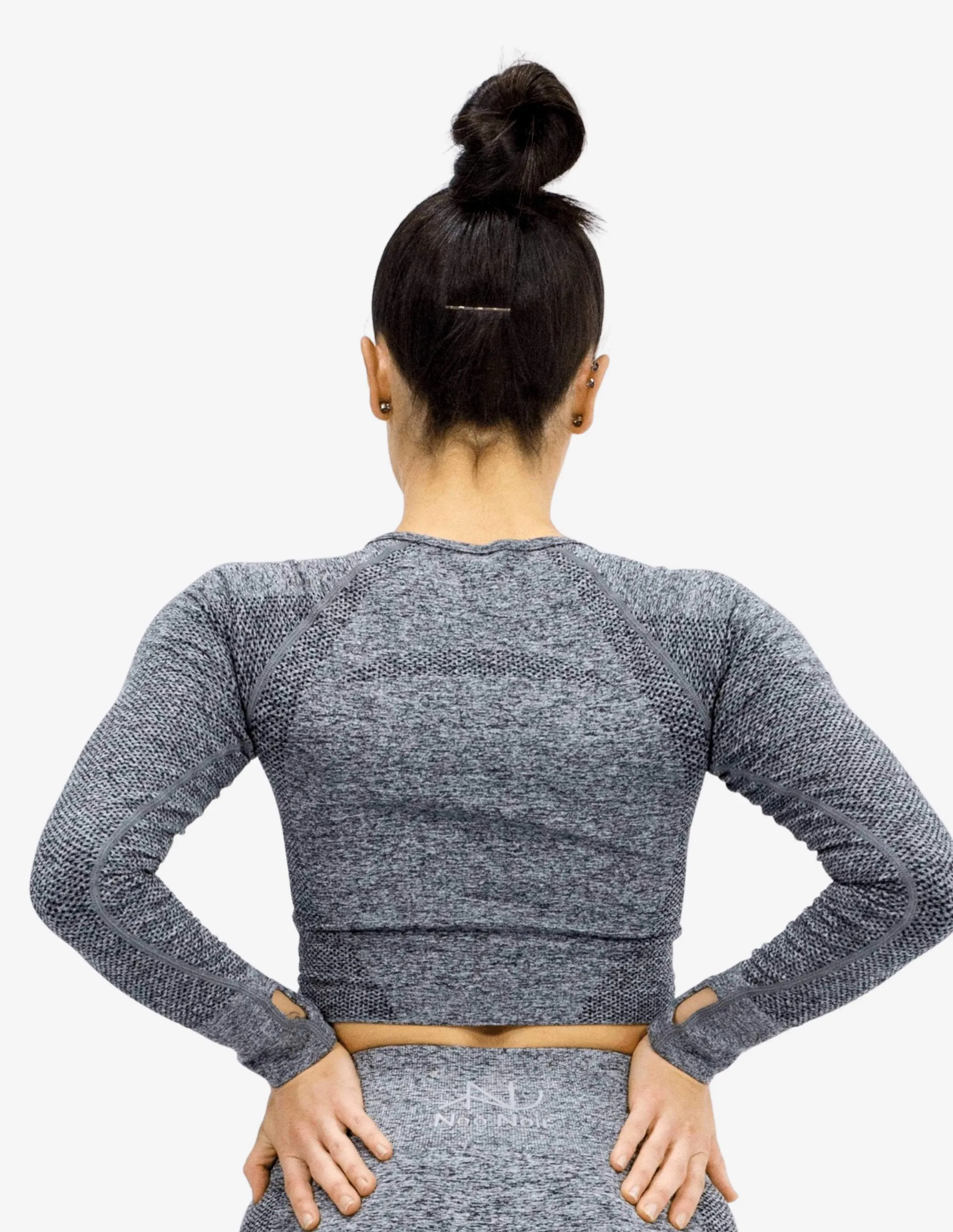 Seamless Luxury Crop Grey