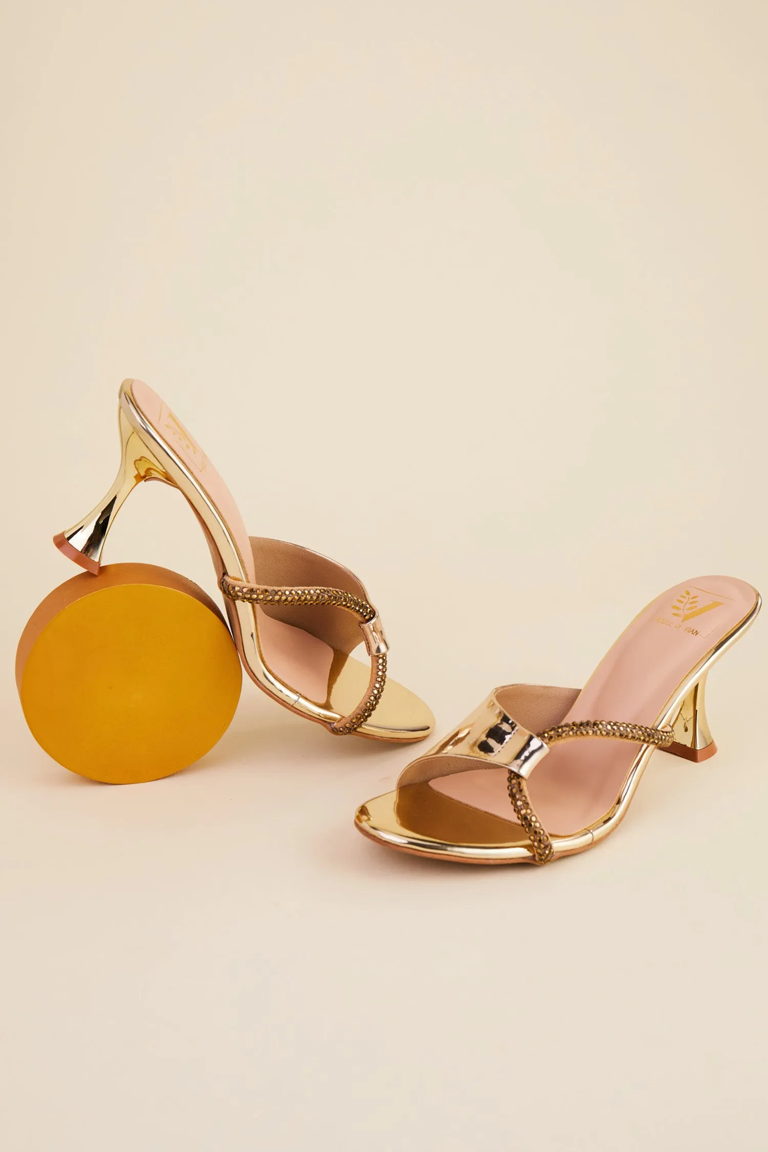 Serena Gold Heels