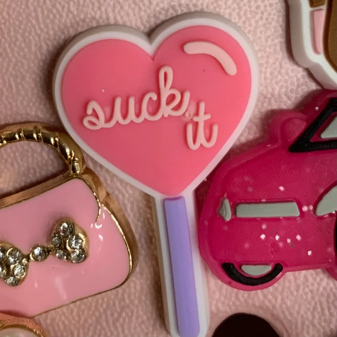 SHOE CHARMS - SUCK IT