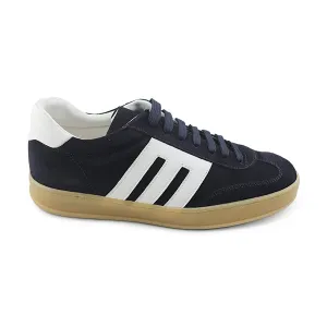 Sneakers blu in camoscio