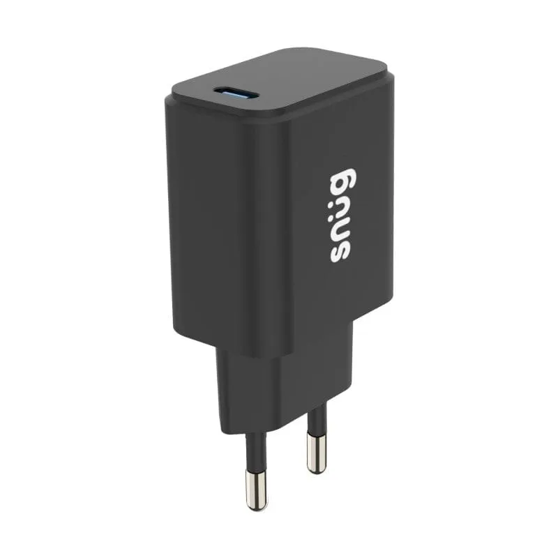 Snug 25W 1 Port PD Home Charger - Black