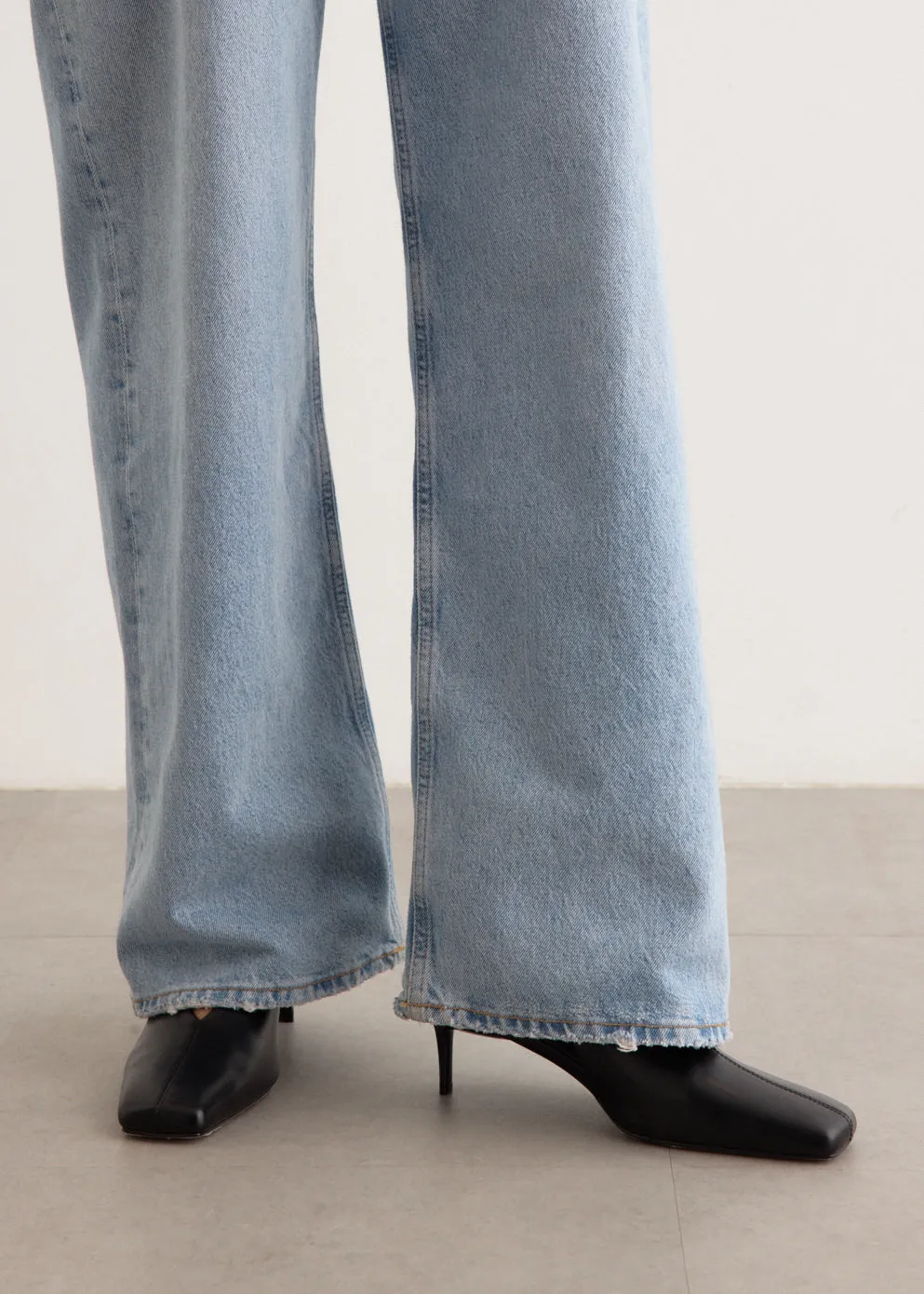 Square Toe Sling Back Heel