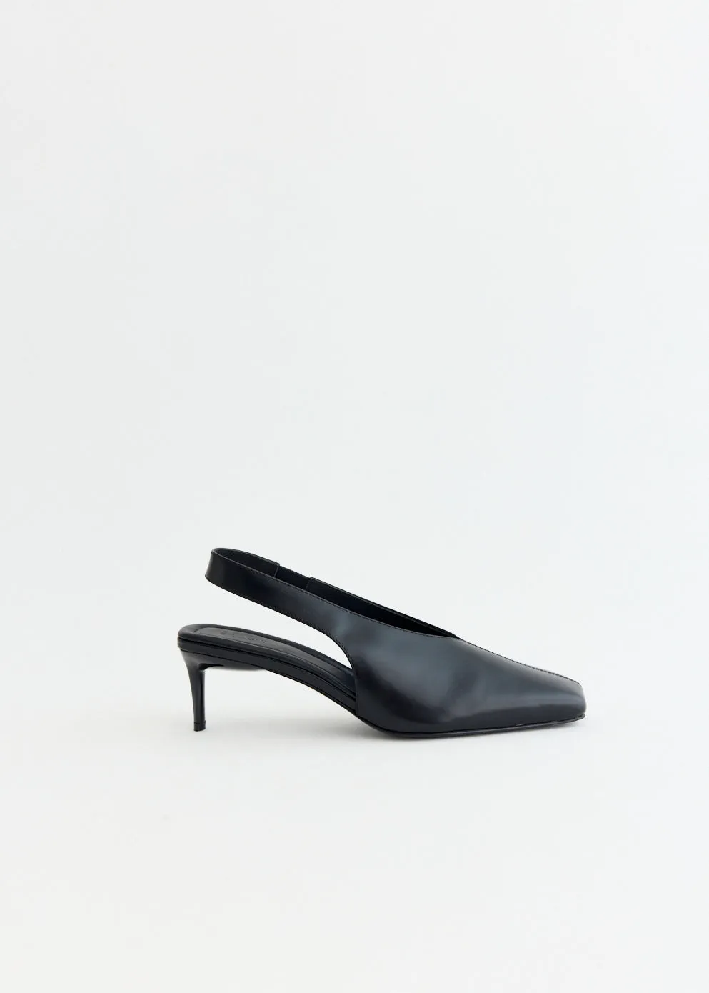 Square Toe Sling Back Heel