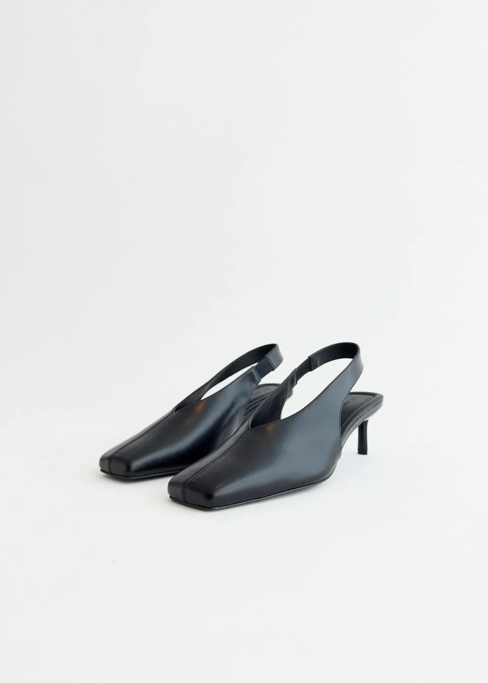 Square Toe Sling Back Heel