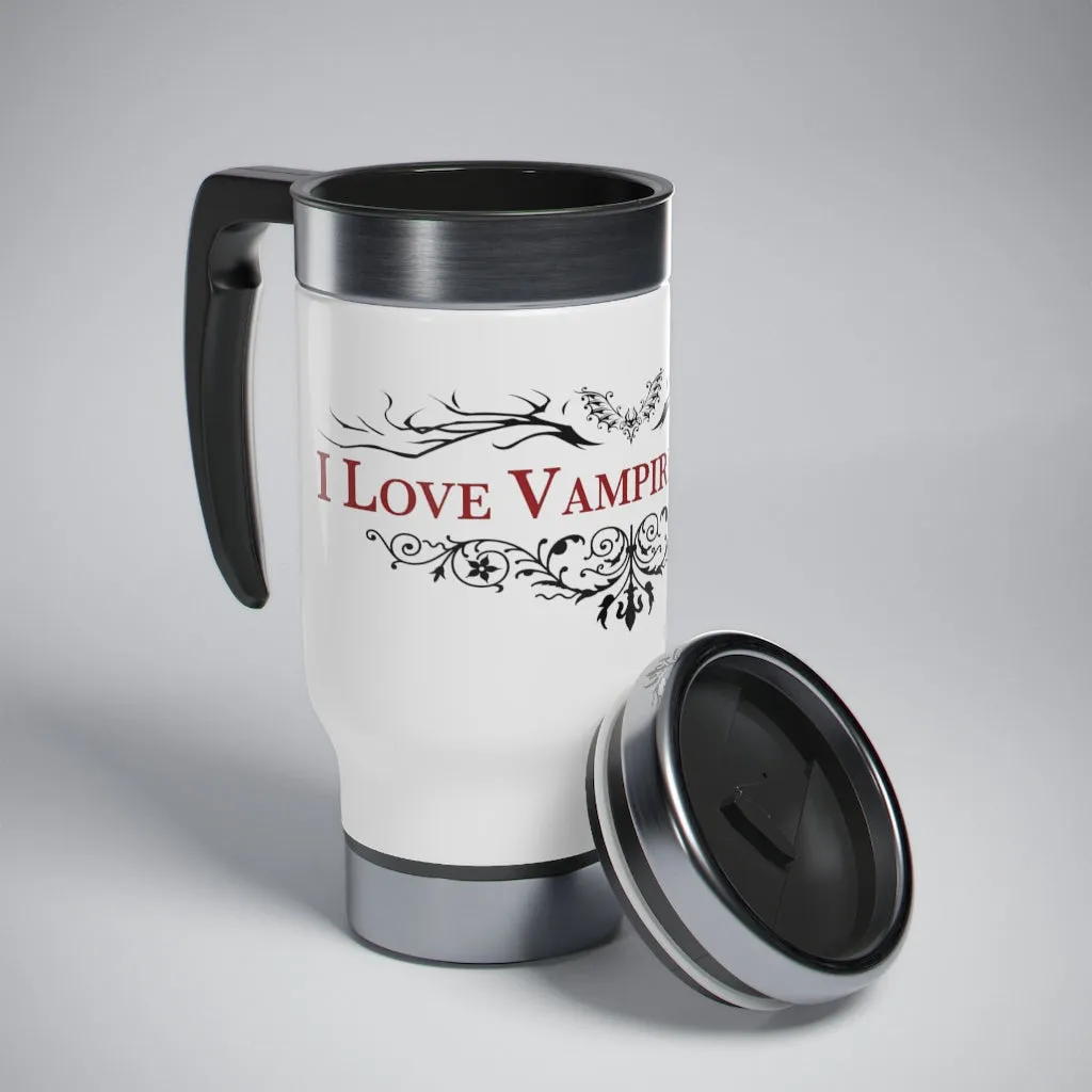 Stainless Steel Travel Mug with Handle, 14oz