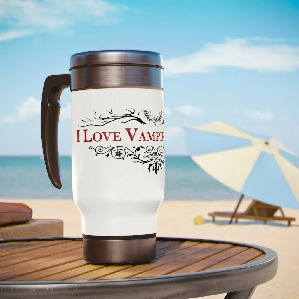 Stainless Steel Travel Mug with Handle, 14oz