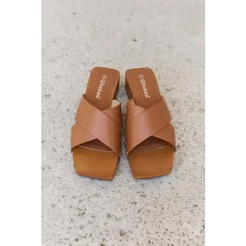 Step Criss Cross Wooden Clog Mules Redefine Summer Style