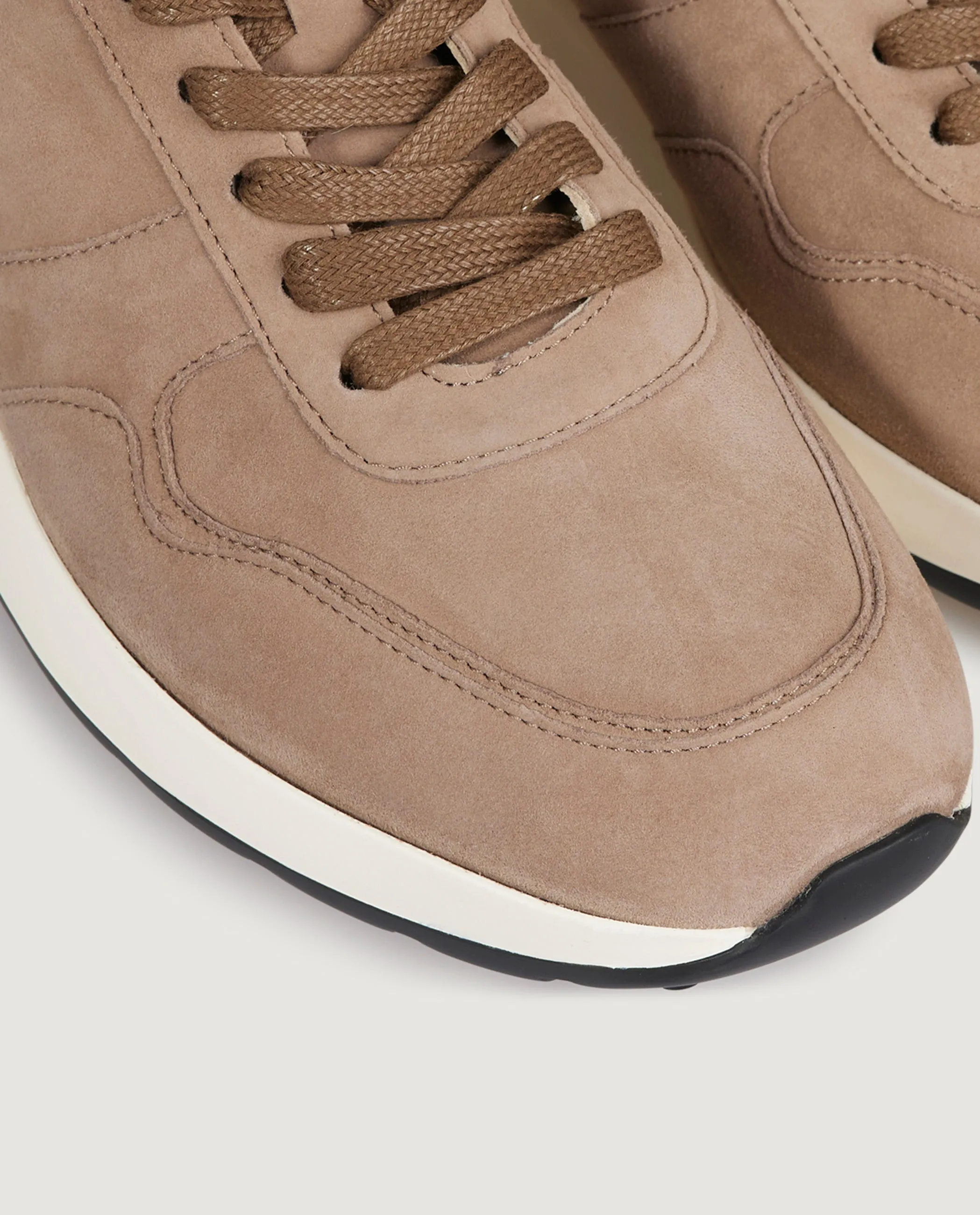 Suede Sneakers - Lichtbruin