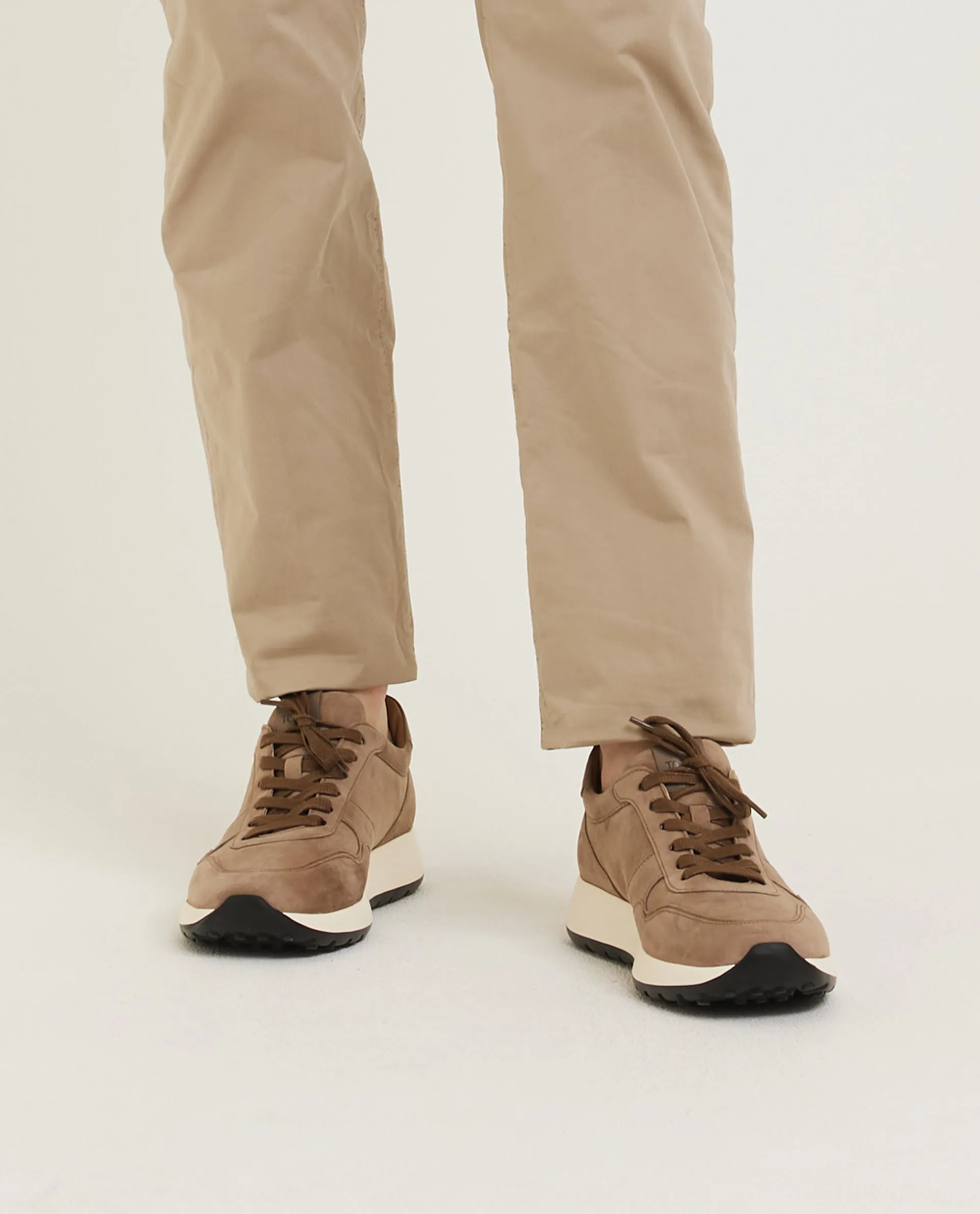 Suede Sneakers - Lichtbruin