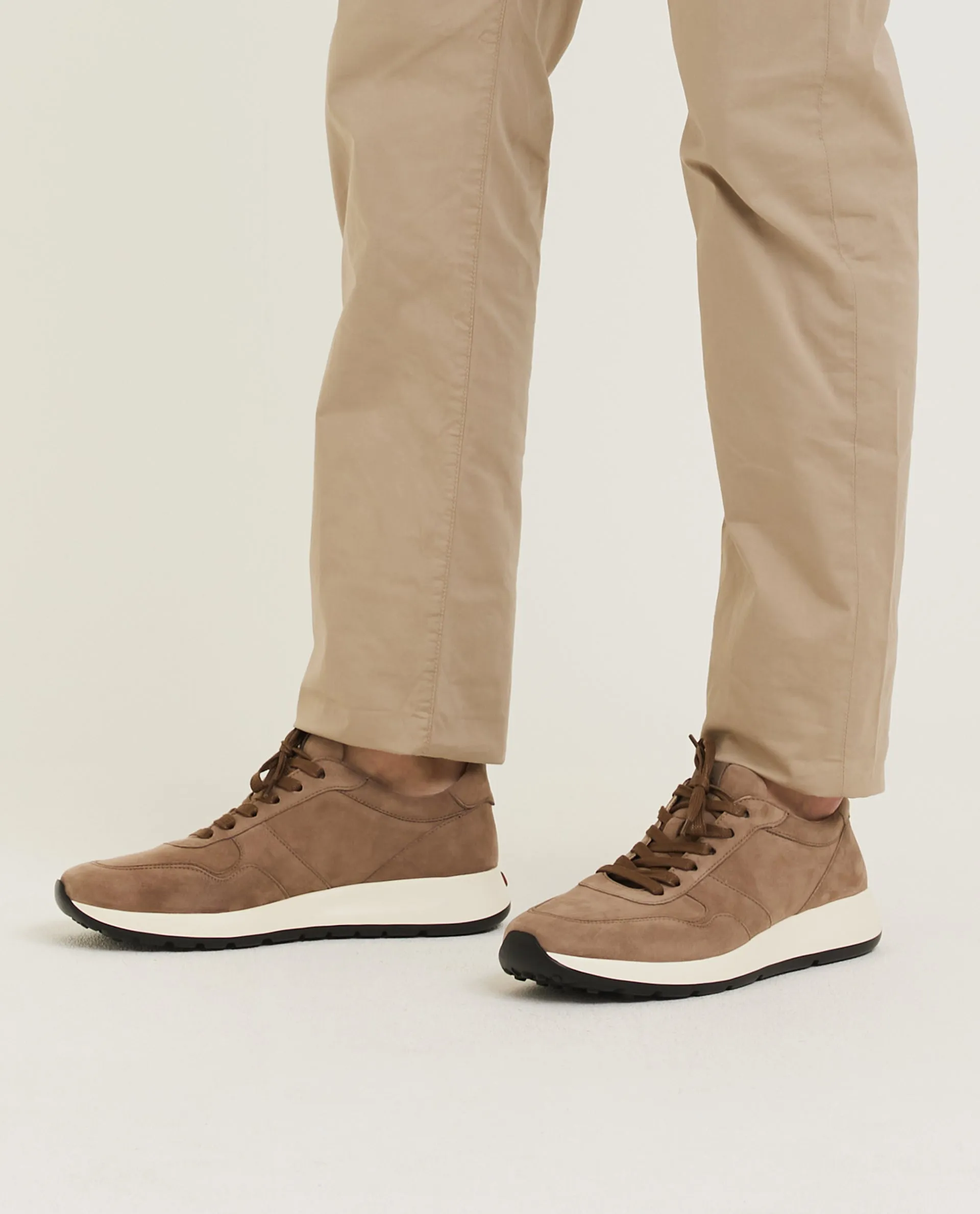 Suede Sneakers - Lichtbruin
