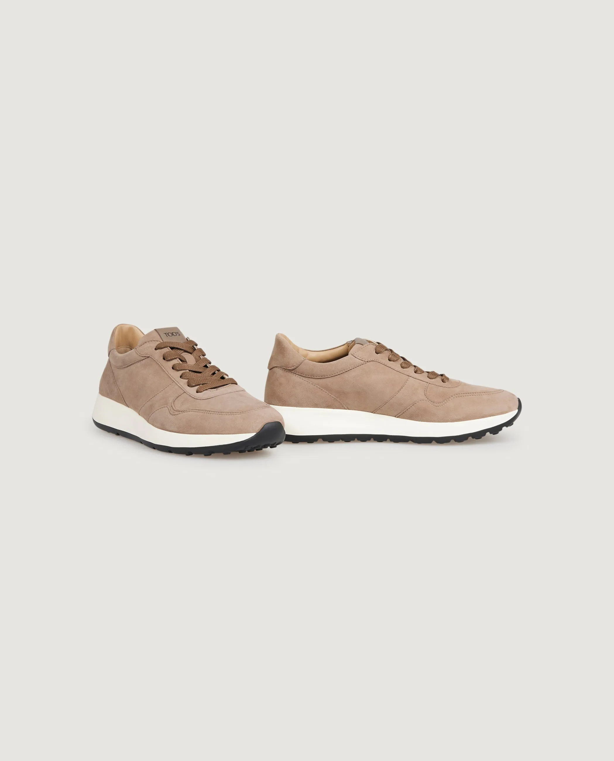 Suede Sneakers - Lichtbruin