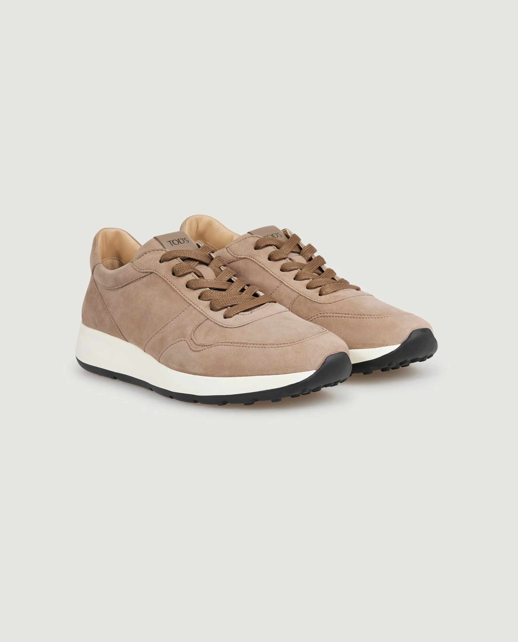 Suede Sneakers - Lichtbruin