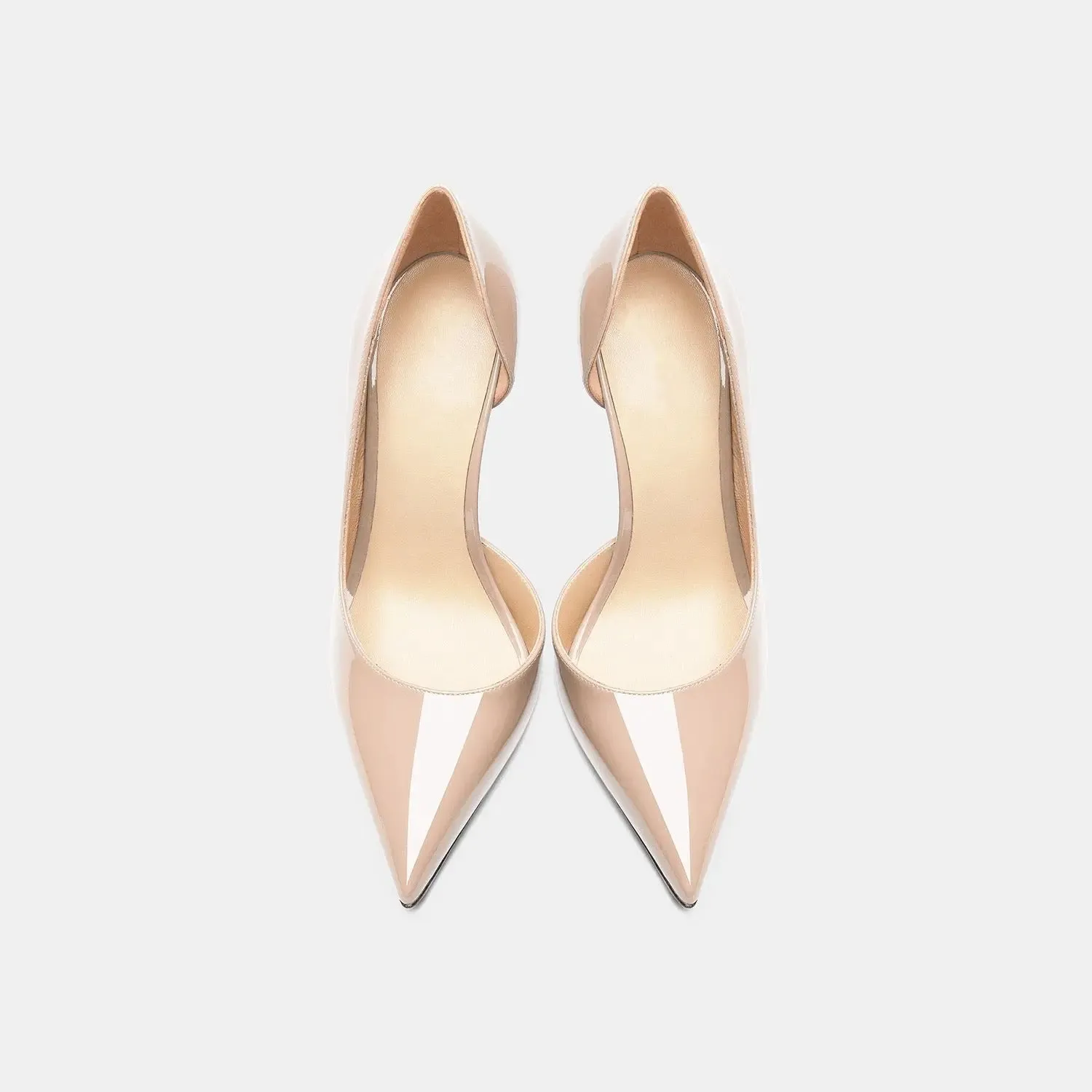 Tatianna Open Side - Nude High Heels