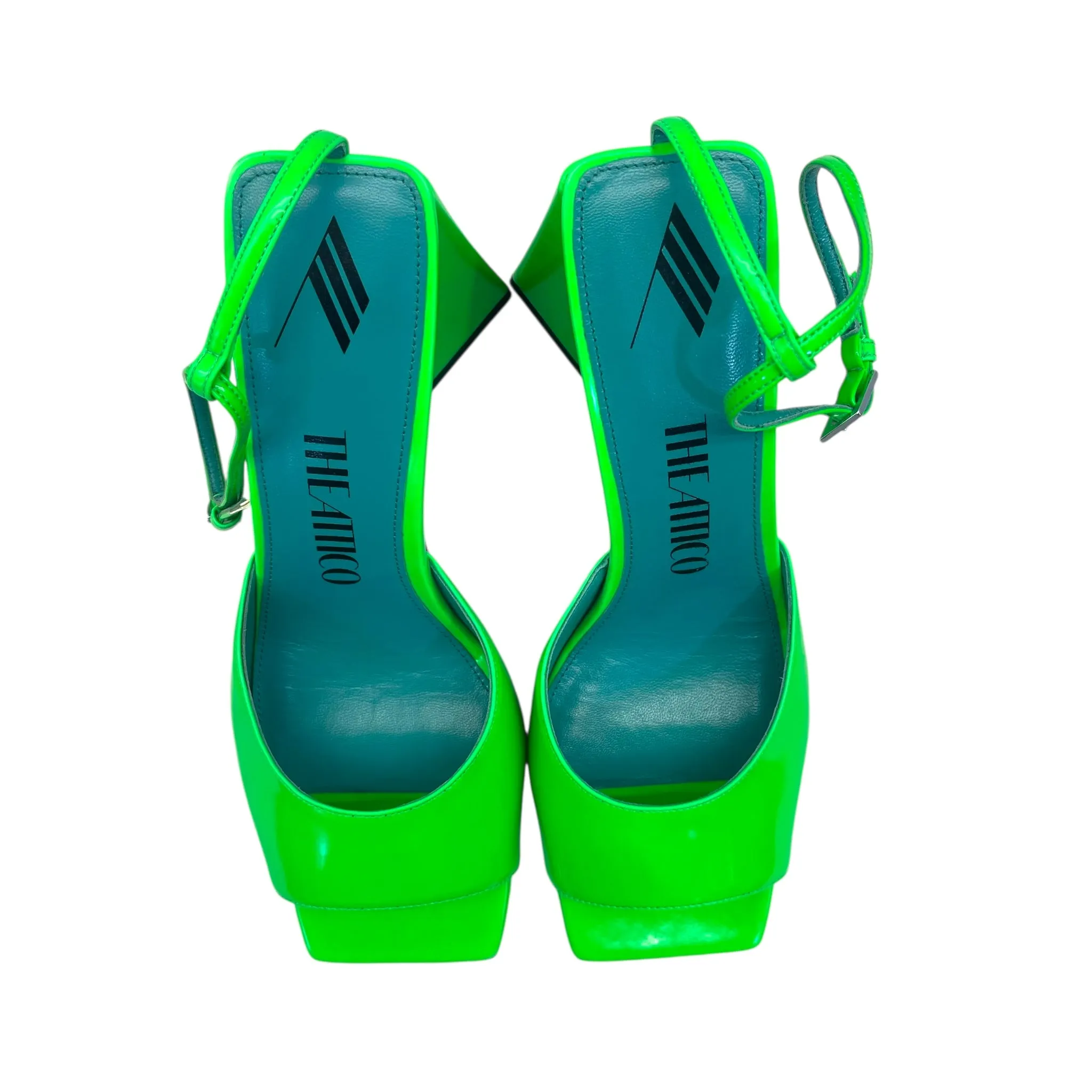 The Attico Neon Leather Sandals EU 39