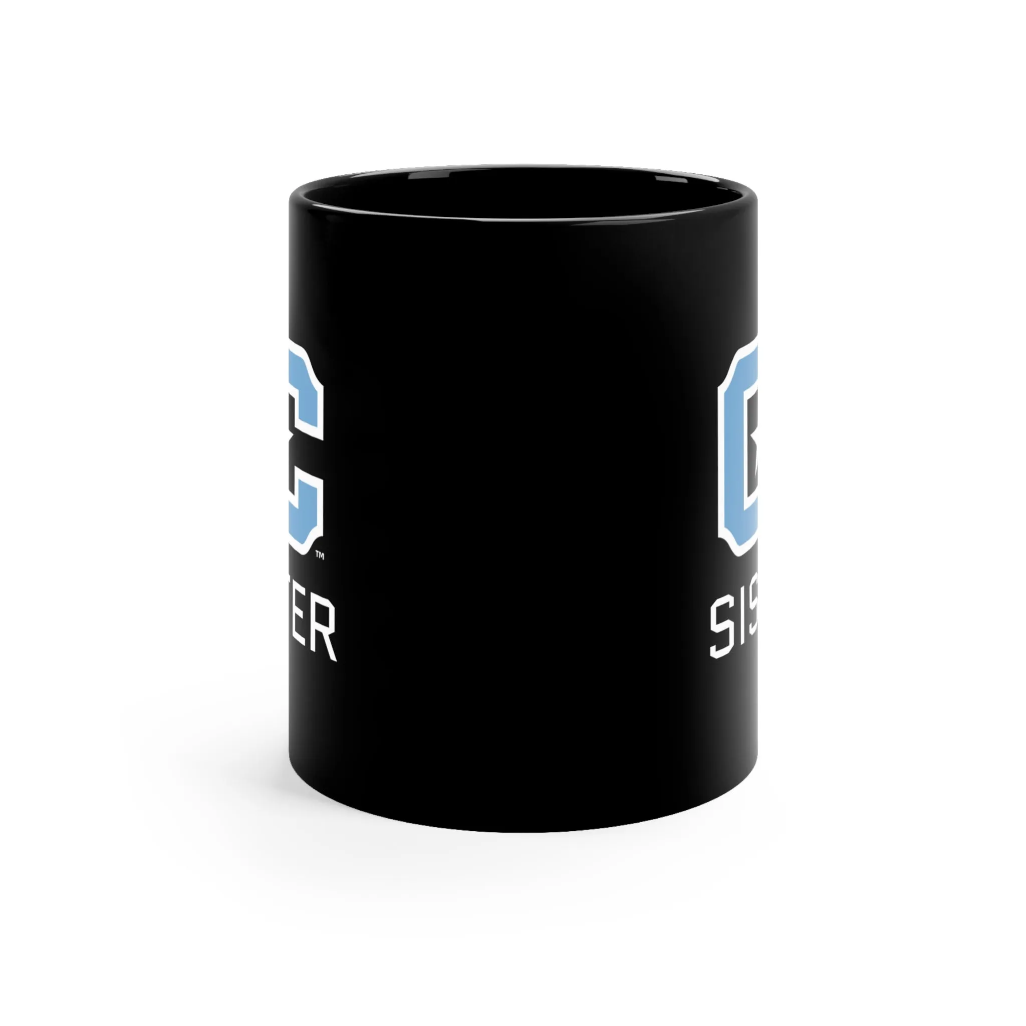 The Citadel Block C Logo, Sports Sister, Black Mug, 11oz